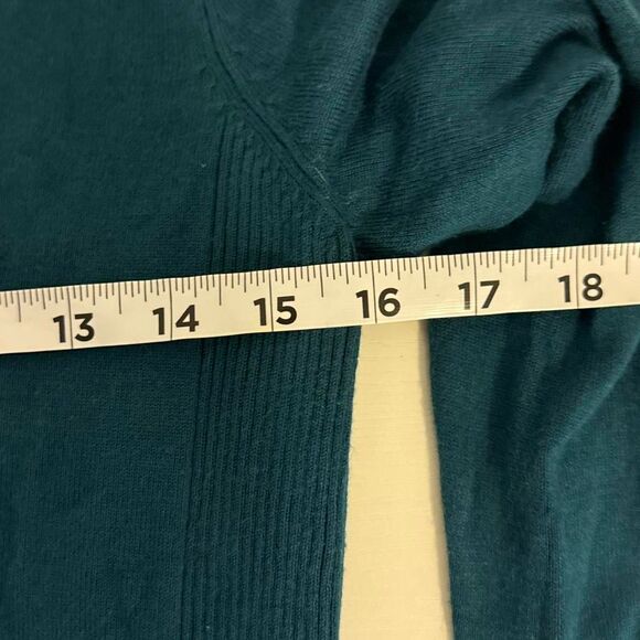 Attention Women's Blue and Green Sweater small - Picture 4 of 5